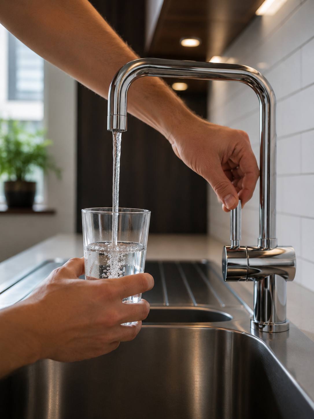 Picture of a running tap